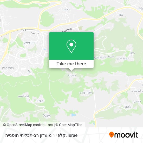 קלפי 1 מועדון רב-תכליתי חוסנייה map