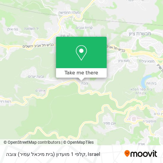 קלפי 1 מועדון (בית מיכאל עמיר) צובה map