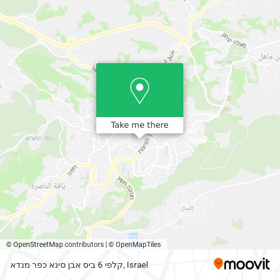 קלפי 6 ביס אבן סינא כפר מנדא map