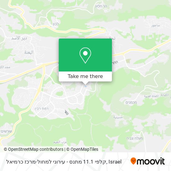 קלפי 11.1 מתנס - עירוני למחול-מרכז כרמיאל map