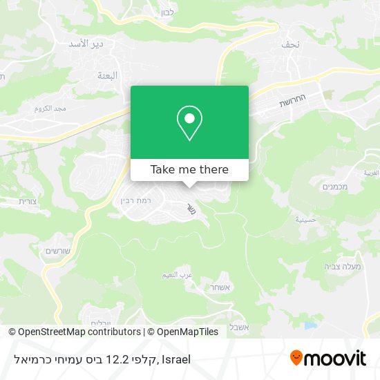 קלפי 12.2 ביס עמיחי כרמיאל map