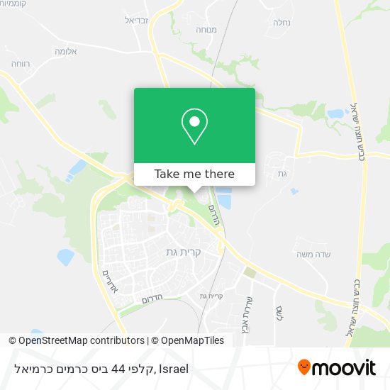 קלפי 44 ביס כרמים כרמיאל map