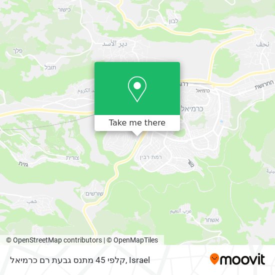 קלפי 45 מתנס גבעת רם כרמיאל map