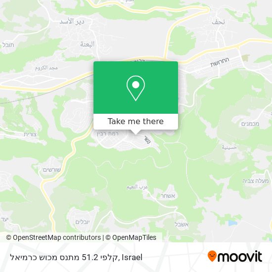 קלפי 51.2 מתנס מכוש כרמיאל map