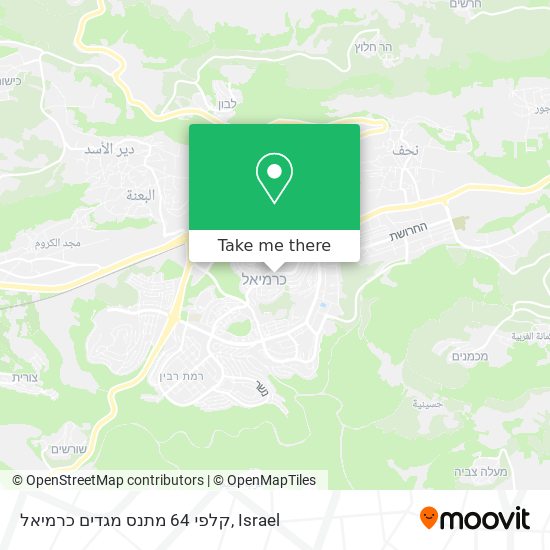 קלפי 64 מתנס מגדים כרמיאל map