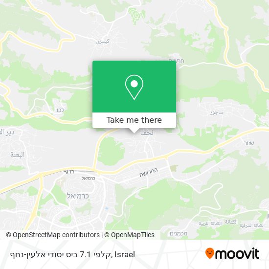 קלפי 7.1 ביס יסודי אלעין-נחף map