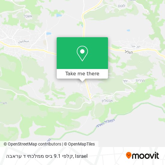 קלפי 9.1 ביס ממלכתי ד עראבה map