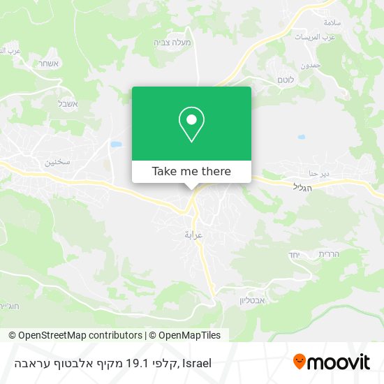 קלפי 19.1 מקיף אלבטוף עראבה map