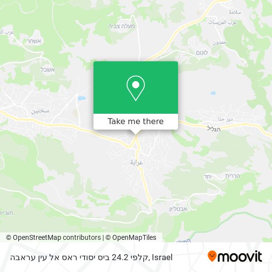 קלפי 24.2 ביס יסודי ראס אל עין עראבה map