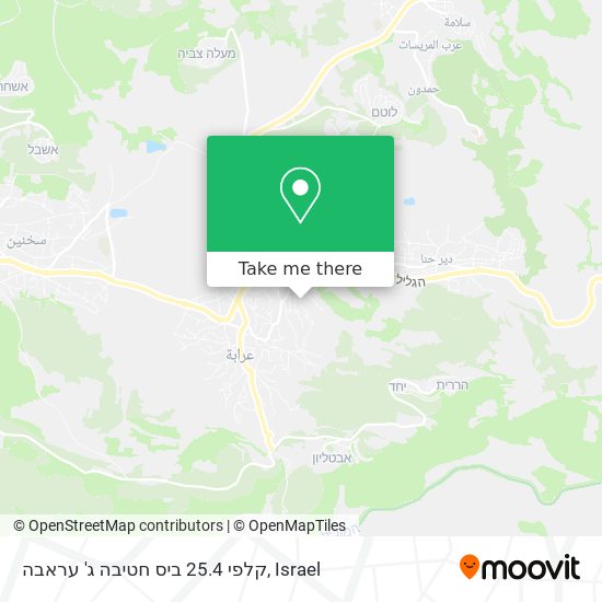 קלפי 25.4 ביס חטיבה ג' עראבה map