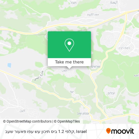 קלפי 1.2 ביס תיכון עש עפו פאעור שעב map