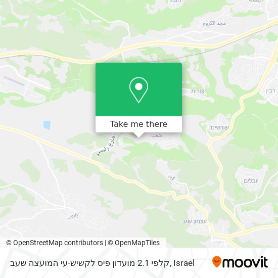 קלפי 2.1 מועדון פיס לקשיש-עי המועצה שעב map