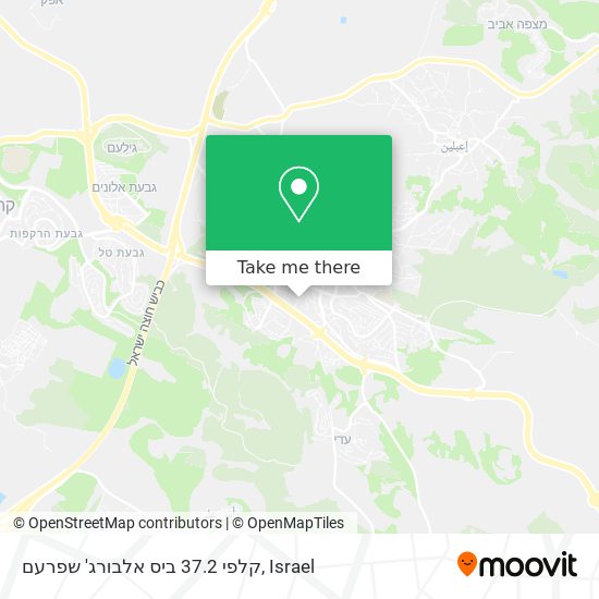 קלפי 37.2 ביס אלבורג' שפרעם map