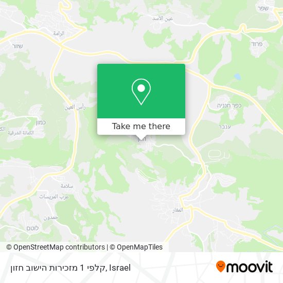 קלפי 1 מזכירות הישוב חזון map