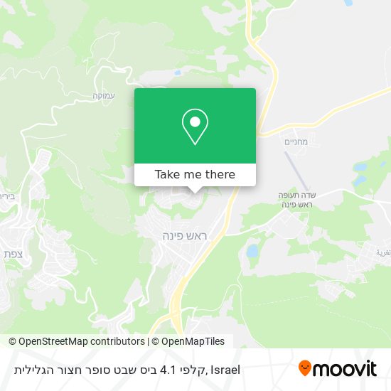 קלפי 4.1 ביס שבט סופר חצור הגלילית map