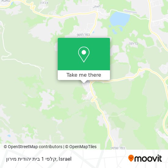 קלפי 1 בית יהודית מירון map