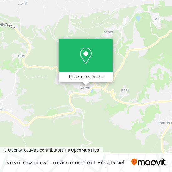 קלפי 1 מזכירות חדשה-חדר ישיבות אדיר סאסא map