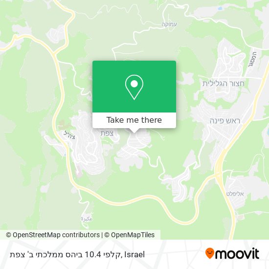 קלפי 10.4 ביהס ממלכתי ב' צפת map