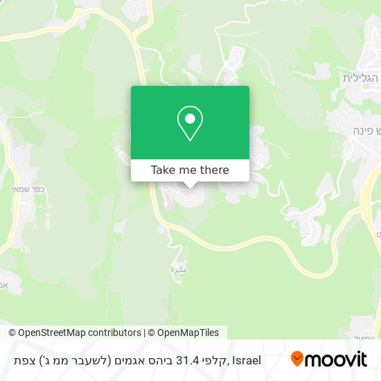 קלפי 31.4 ביהס אגמים (לשעבר ממ ג') צפת map