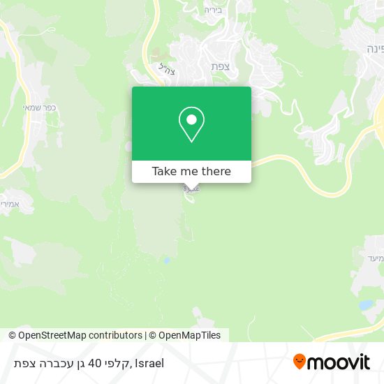 קלפי 40 גן עכברה צפת map