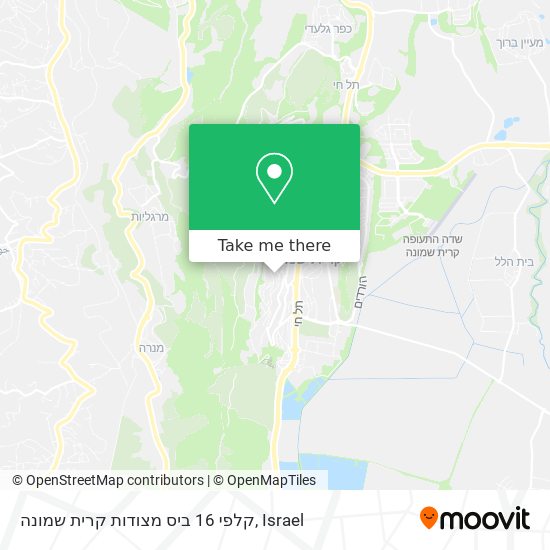 קלפי 16 ביס מצודות קרית שמונה map