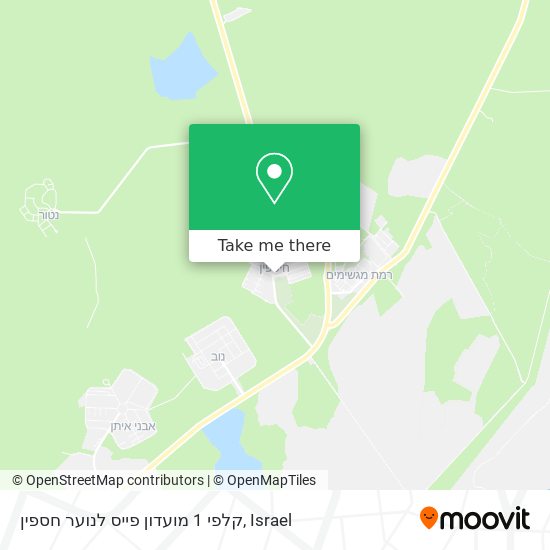 קלפי 1 מועדון פייס לנוער חספין map