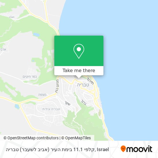 Карта קלפי 11.1 בימת העיר (אביב לשעבר) טבריה