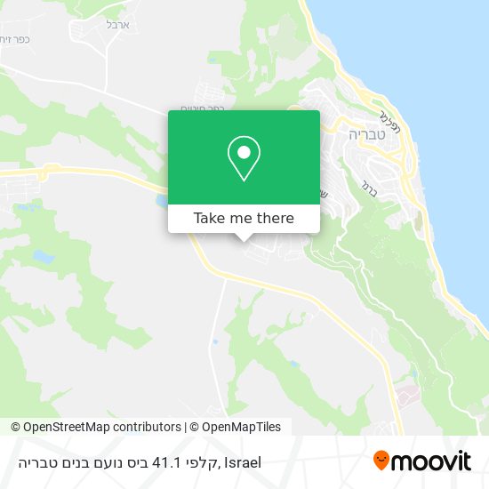 קלפי 41.1 ביס נועם בנים טבריה map