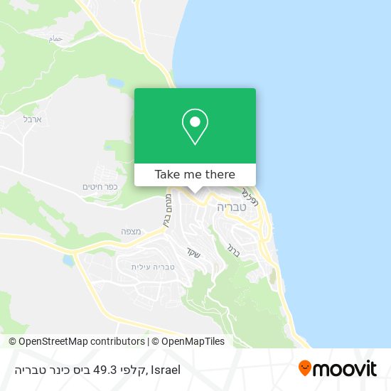 קלפי 49.3 ביס כינר טבריה map