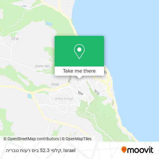 קלפי 52.3 ביס רעות טבריה map