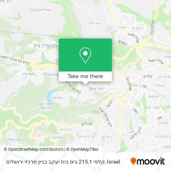 Карта קלפי 215.1 ביס בית יעקב בניין מרכזי ירושלים