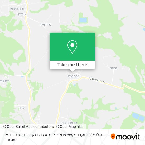 קלפי 2 מועדון קשישים-מול מועצה מקומית כפר כמא map