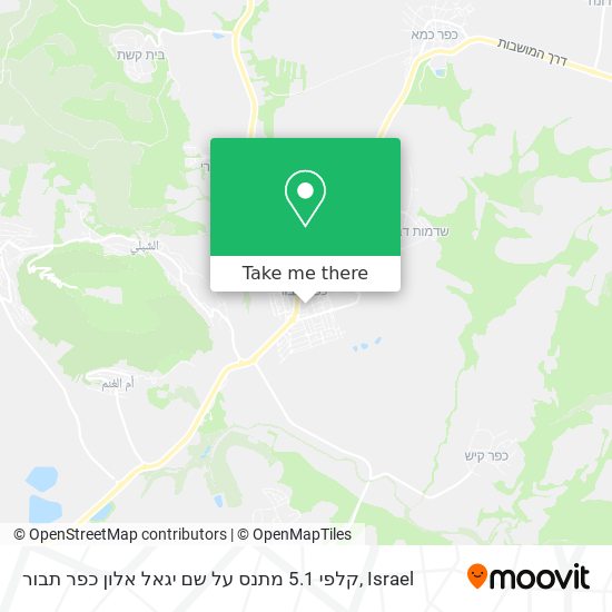 Карта קלפי 5.1 מתנס על שם יגאל אלון כפר תבור