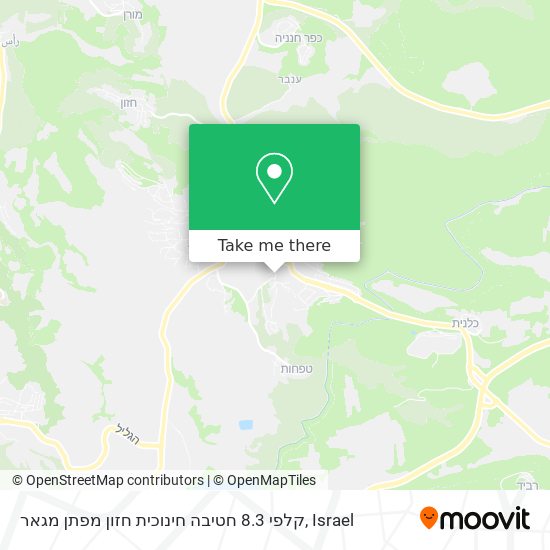 קלפי 8.3 חטיבה חינוכית חזון מפתן מגאר map