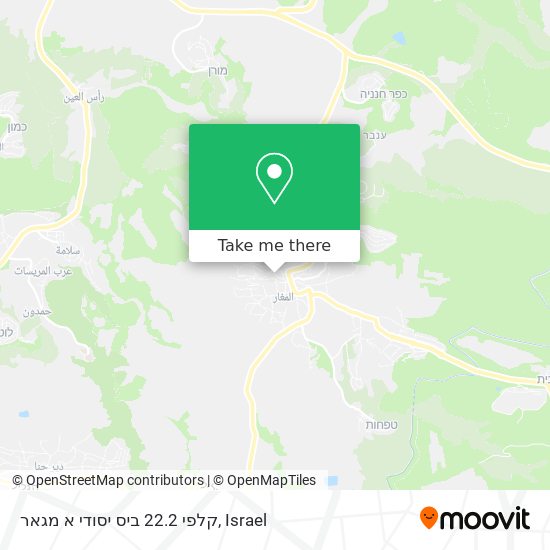 קלפי 22.2 ביס יסודי א מגאר map