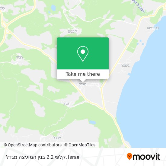 קלפי 2.2 בנין המועצה מגדל map