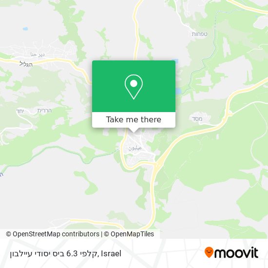קלפי 6.3 ביס יסודי עיילבון map