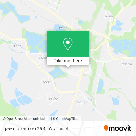 קלפי 25.4 ביס תומר בית שאן map