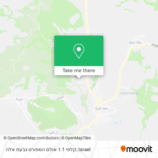 קלפי 1.1 אולם הספורט גבעת אלה map