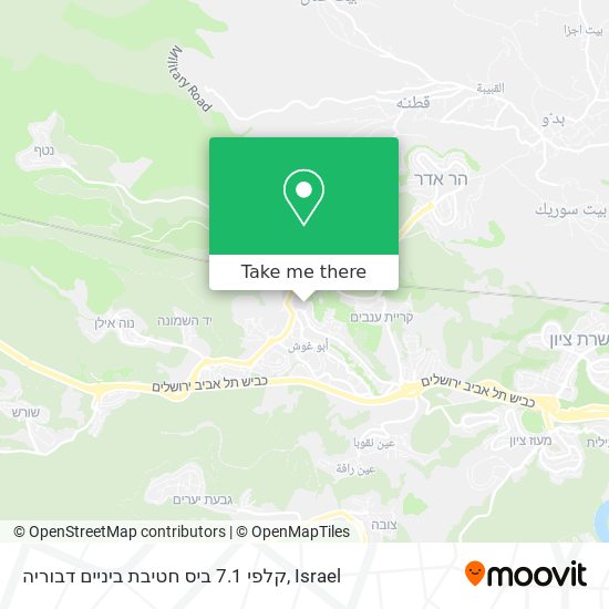 קלפי 7.1 ביס חטיבת ביניים דבוריה map