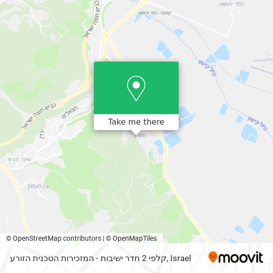 קלפי 2 חדר ישיבות - המזכירות הטכנית הזורע map