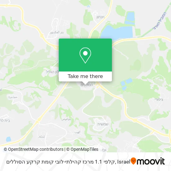 Карта קלפי 1.1 מרכז קהילתי-לובי קומת קרקע הסוללים