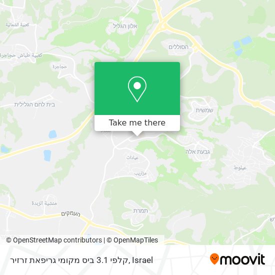 קלפי 3.1 ביס מקומי גריפאת זרזיר map