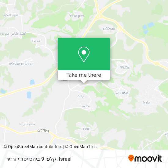 קלפי 9 ביהס יסודי זרזיר map