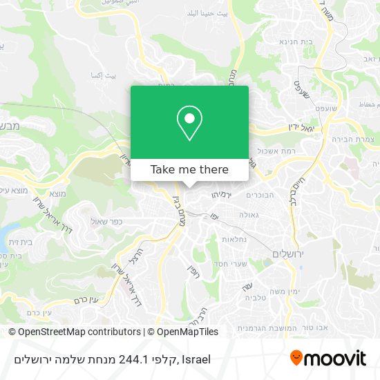 קלפי 244.1 מנחת שלמה ירושלים map