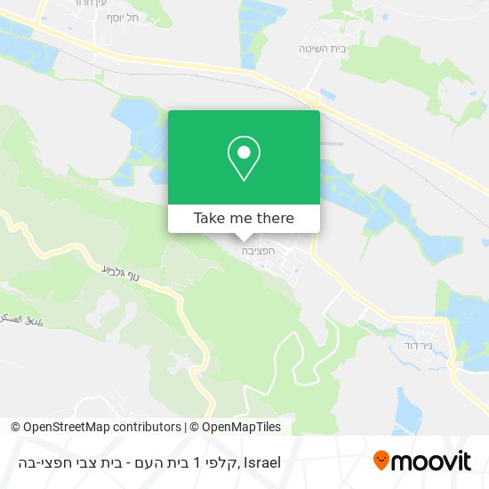 קלפי 1 בית העם - בית צבי חפצי-בה map