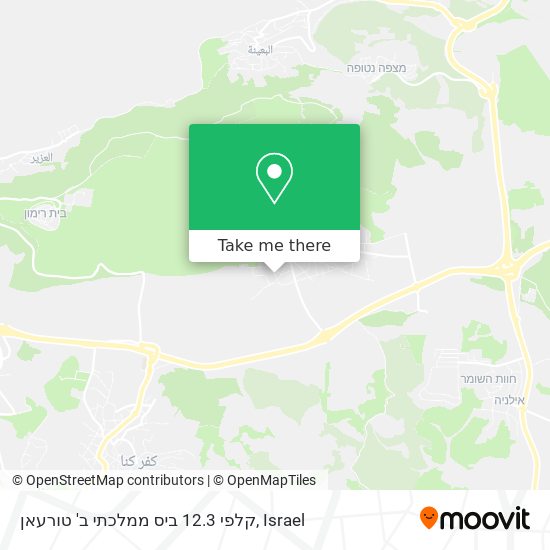 Карта קלפי 12.3 ביס ממלכתי ב' טורעאן