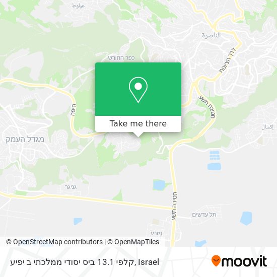 קלפי 13.1 ביס יסודי ממלכתי ב יפיע map