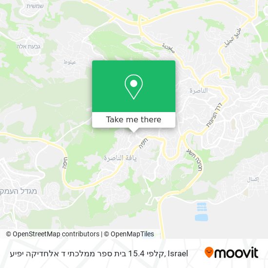 קלפי 15.4 בית ספר ממלכתי ד אלחדיקה יפיע map