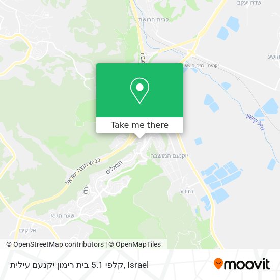 קלפי 5.1 בית רימון יקנעם עילית map